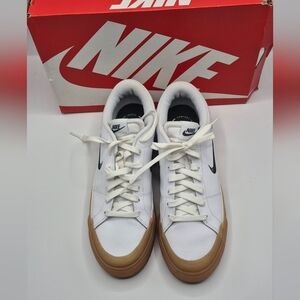 Nike White and Tan Women's Shoes
